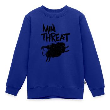 MinorThreat for Baby Punks - Kinder Premium Organic Sweatshirt - Royalblau - Vorne - AI Model Kid Female (0cm)