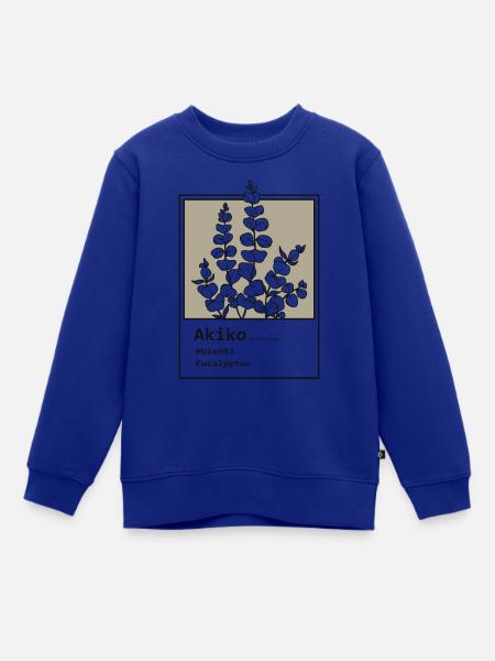 Eukalyptus Akiko - Kinder Premium Organic Sweatshirt - Royalblau