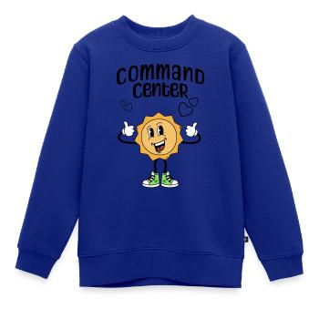 command center - Kinder Premium Organic Sweatshirt - Royalblau - Vorne - AI Model Kid Female (0cm)