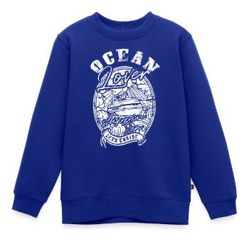 Ocean Lover Kreuzfahrt - Kinder Premium Organic Sweatshirt - Royalblau - Vorne - AI Model Kid Female (0cm)