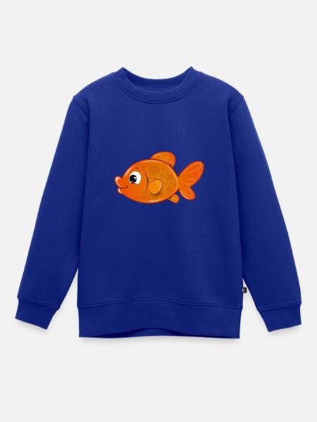 Hatchi der Goldfisch - Kinder Premium Organic Sweatshirt - Royalblau