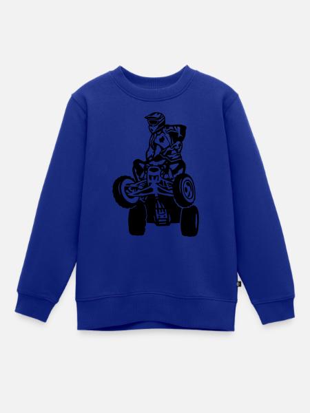 quad - Kinder Premium Organic Sweatshirt - Royalblau