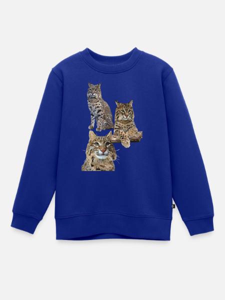 Luchs - Kinder Premium Organic Sweatshirt - Royalblau