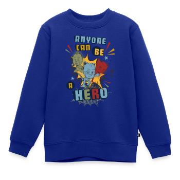PJ Masks Anyone Can Be Hero - Kinder Premium Organic Sweatshirt - Royalblau - Vorne - AI Model Kid Female (0cm)