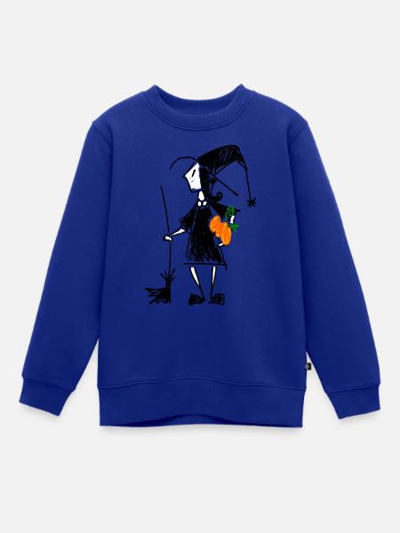Kleine Hexe - Kinder Premium Organic Sweatshirt - Royalblau
