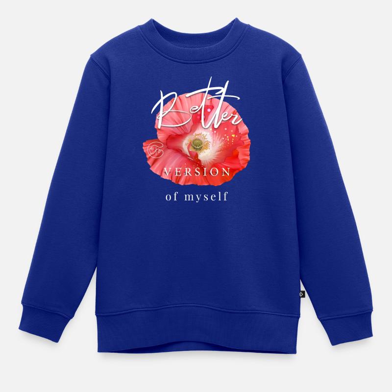 Mohnblume Muttertag Geschenk cooler Spruch Garten - Kinder Premium Organic Sweatshirt - Royalblau