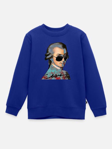 Wolfgang Amadeus Mozart - Kinder Premium Organic Sweatshirt - Royalblau