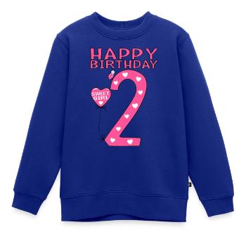 2. Happy Birthday Girl Maikäfer - Kinder Premium Organic Sweatshirt - Royalblau - Vorne - AI Model Kid Female (0cm)