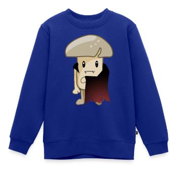 Pilz Vampir Halloween - Kinder Premium Organic Sweatshirt - Royalblau - Vorne - AI Model Kid Female (0cm)