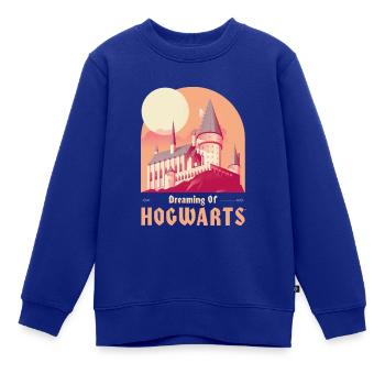 Harry Potter Dreaming Of Hogwarts - Kinder Premium Organic Sweatshirt - Royalblau - Vorne - AI Model Kid Female (0cm)