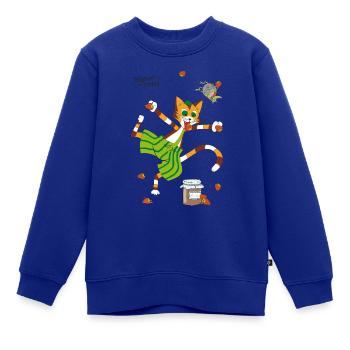 Pettersson Und Findus Erdbeeren Und Marmelade - Kinder Premium Organic Sweatshirt - Royalblau - Vorne - AI Model Kid Female (0cm)