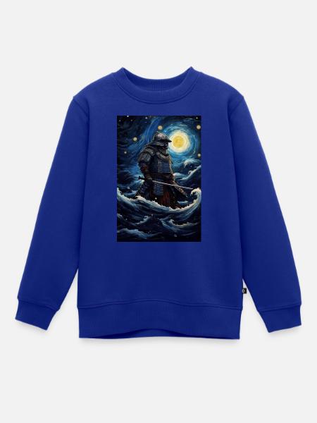 Samurai - Kinder Premium Organic Sweatshirt - Royalblau