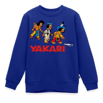 Yakari auf Fährtensuche - Kinder Premium Organic Sweatshirt - Royalblau - Vorne - AI Model Kid Female (0cm)