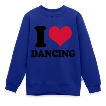 Tanzen Tänzerin I Love Dancing Tanz Tänzer - Kinder Premium Organic Sweatshirt - Royalblau - Vorne - AI Model Kid Female (0cm)