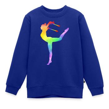 Rhythmische Sportgymnastik Keulen RSG Geschenkidee - Kinder Premium Organic Sweatshirt - Royalblau - Vorne - AI Model Kid Female (0cm)