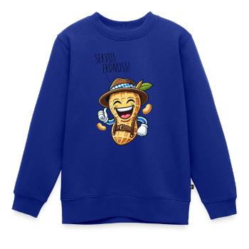 Servus Erdnuss Bayern - Kinder Premium Organic Sweatshirt - Royalblau - Vorne - AI Model Kid Female (0cm)