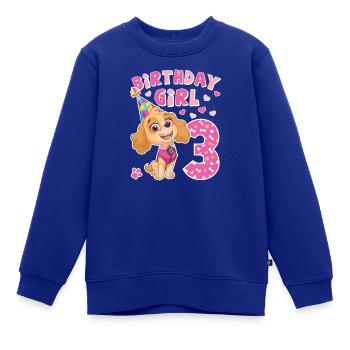 Paw Patrol 3 Jahre alt Geburtstag Skye - Kinder Premium Organic Sweatshirt - Royalblau - Vorne - AI Model Kid Female (0cm)