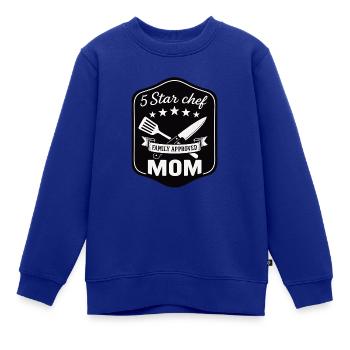 5 Sterne Köchin Mama - Familienküche Design - Kinder Premium Organic Sweatshirt - Royalblau - Vorne - AI Model Kid Female (0cm)