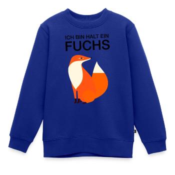 Ich Bin Halt Ein Fuchs - Kinder Premium Organic Sweatshirt - Royalblau - Vorne - AI Model Kid Female (0cm)