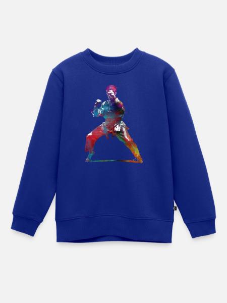Karatesport #karate #sport - Kinder Premium Organic Sweatshirt - Royalblau