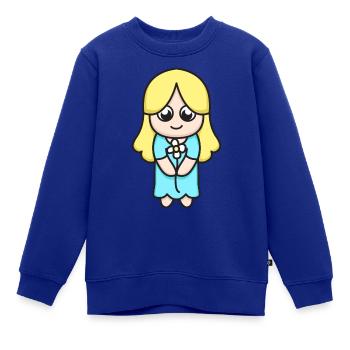 Sternzeichen Jungfrau - Kinder Premium Organic Sweatshirt - Royalblau - Vorne - AI Model Kid Female (0cm)