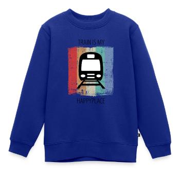 Zug Eisenbahn Eisenbahner Züge Triebfahrzeugführer - Kinder Premium Organic Sweatshirt - Royalblau - Vorne - AI Model Kid Female (0cm)