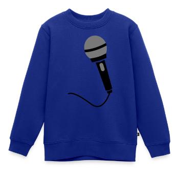 Mikrophone - Kinder Premium Organic Sweatshirt - Royalblau - Vorne - AI Model Kid Female (0cm)