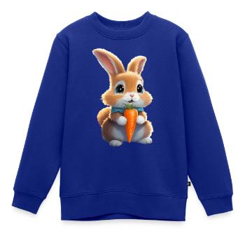 Flauschiger Hase - Kinder Premium Organic Sweatshirt - Royalblau - Vorne - AI Model Kid Female (0cm)