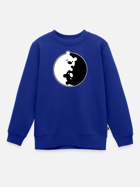 Yin Yang Bears - Kinder Premium Organic Sweatshirt - Royalblau