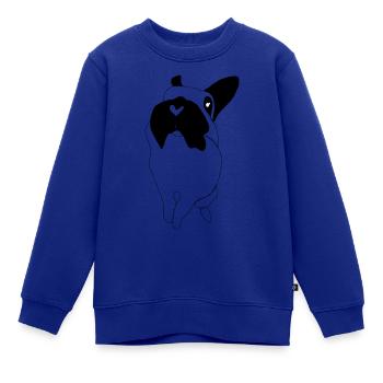 Neugieriges Kaninchen - Kinder Premium Organic Sweatshirt - Royalblau - Vorne - AI Model Kid Female (0cm)