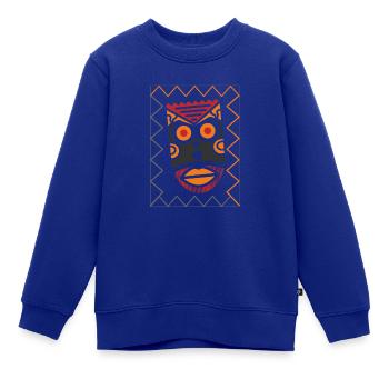 TALISMAN RYUJIN Maske, lustiges T-Shirt - Kinder Premium Organic Sweatshirt - Royalblau - Vorne - AI Model Kid Female (0cm)