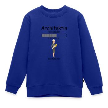 Angehende Architektin Architekturstudentin Baby - Kinder Premium Organic Sweatshirt - Royalblau - Vorne - AI Model Kid Female (0cm)