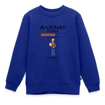 Angehende Architekten Architekturstudent für Baby - Kinder Premium Organic Sweatshirt - Royalblau - Vorne - AI Model Kid Female (0cm)