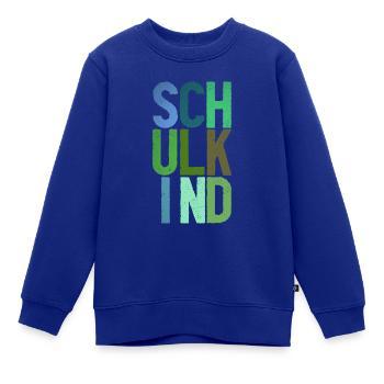Schulkind Junge - Kinder Premium Organic Sweatshirt - Royalblau - Vorne - AI Model Kid Female (0cm)