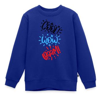 Babysprüche Babykleidung Kinderkleidung - Kinder Premium Organic Sweatshirt - Royalblau - Vorne - AI Model Kid Female (0cm)