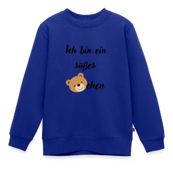 Babysprüche Babykleidung Kinderkleidung - Kinder Premium Organic Sweatshirt - Royalblau - Vorne - AI Model Kid Female (0cm)