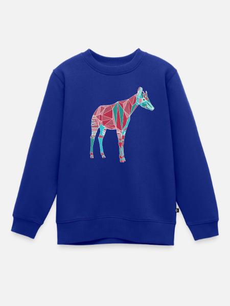 okapi - Kinder Premium Organic Sweatshirt - Royalblau