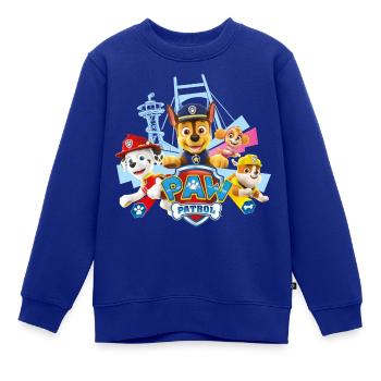 Paw Patrol Logo - Kinder Premium Organic Sweatshirt - Royalblau - Vorne - AI Model Kid Female (0cm)