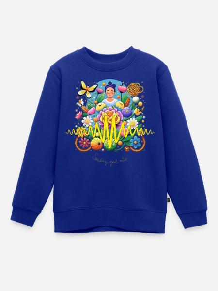 Gute Stimmung - Kinder Premium Organic Sweatshirt - Royalblau