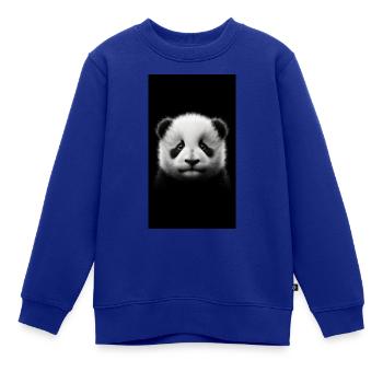 Baby Panda - Kinder Premium Organic Sweatshirt - Royalblau - Vorne - AI Model Kid Female (0cm)