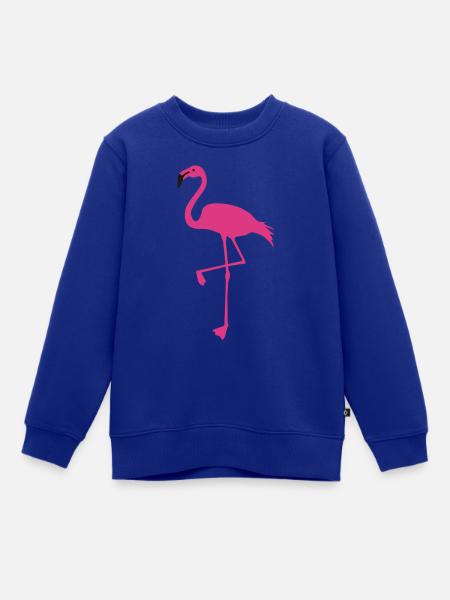 Flamingo - Kinder Premium Organic Sweatshirt - Royalblau