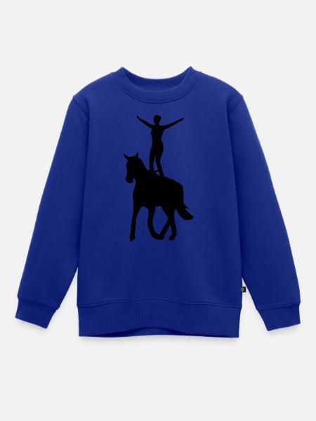 Voltigierer Stehend - Kinder Premium Organic Sweatshirt - Royalblau