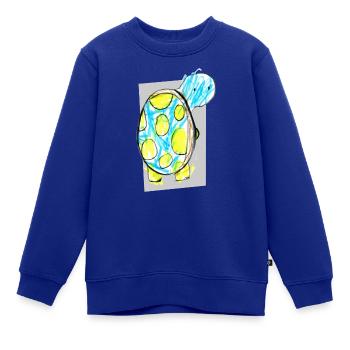 Cute Turtle - Kinder Premium Organic Sweatshirt - Royalblau - Vorne - AI Model Kid Female (0cm)
