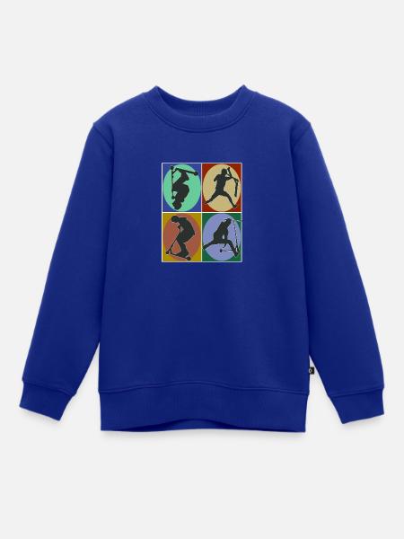 Scooter - Kinder Premium Organic Sweatshirt - Royalblau