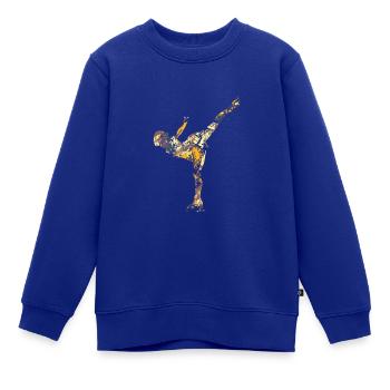 Eiskunstlauf - Kinder Premium Organic Sweatshirt - Royalblau - Vorne - AI Model Kid Female (0cm)
