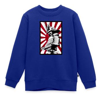 Japan Samurai - Kinder Premium Organic Sweatshirt - Royalblau - Vorne - AI Model Kid Female (0cm)