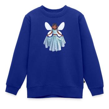 kleine Fee - Kinder Premium Organic Sweatshirt - Royalblau - Vorne - AI Model Kid Female (0cm)