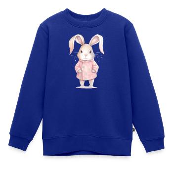 Niedliches Häschen perfekt für Kinderkleidung - Kinder Premium Organic Sweatshirt - Royalblau - Vorne - AI Model Kid Female (0cm)
