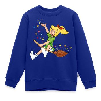 Bibi Blocksberg auf Kartoffelbrei Sternchen - Kinder Premium Organic Sweatshirt - Royalblau - Vorne - AI Model Kid Female (0cm)