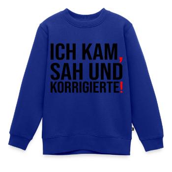 Lehrerin Abschlussklasse Geschenk - Kinder Premium Organic Sweatshirt - Royalblau - Vorne - AI Model Kid Female (0cm)
